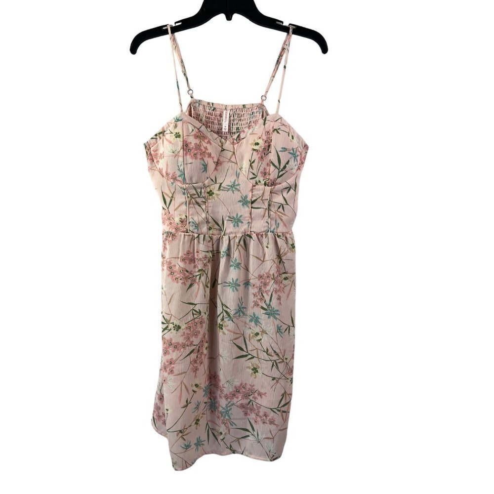 Xhilaration Women's Pink Floral Dress
